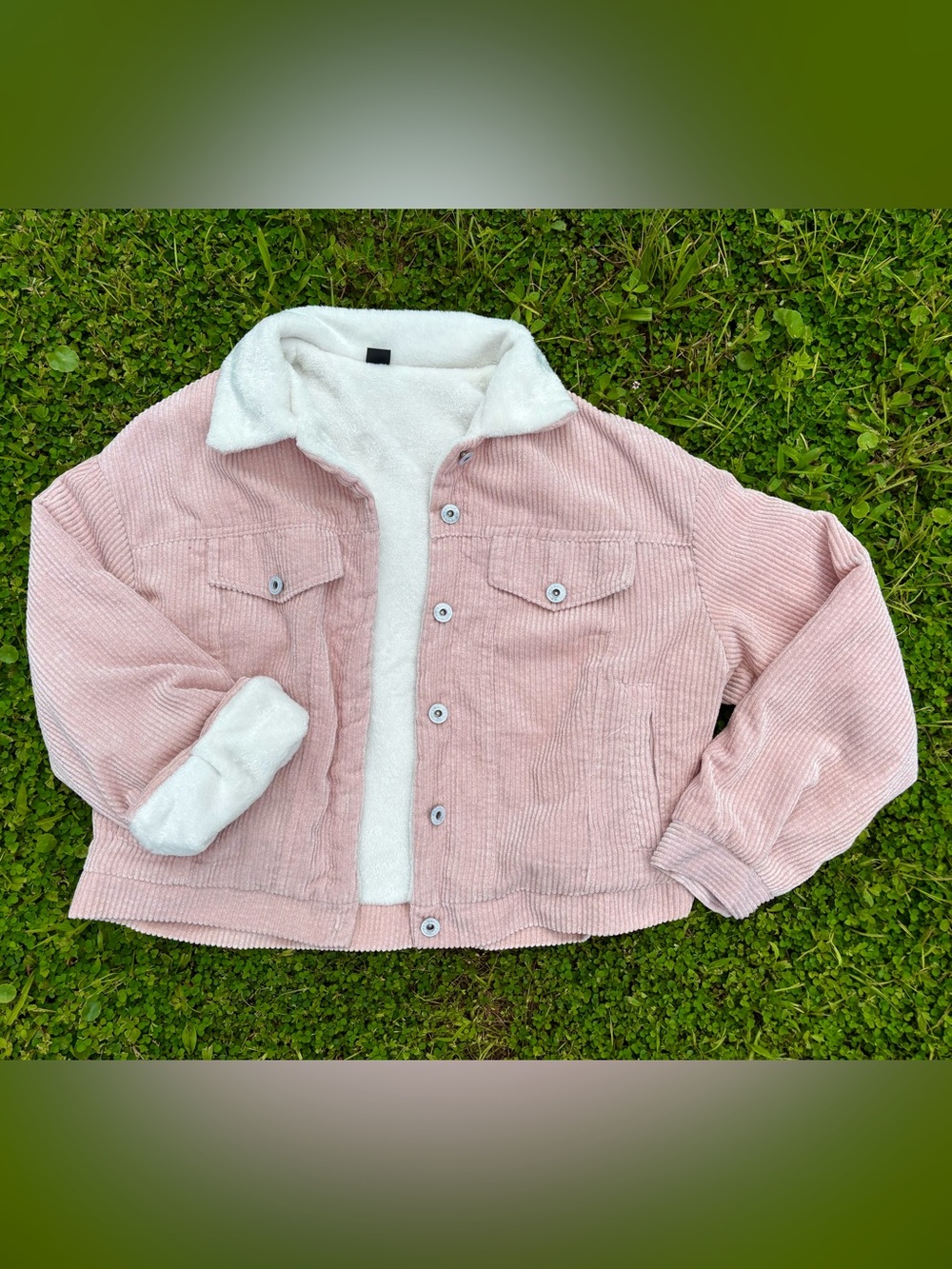 Women’s Pink Corduroy Jacket Size Small